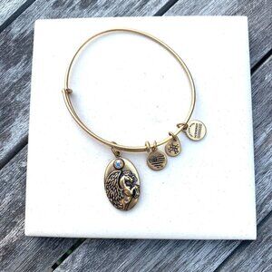 Alex and Ani – Griffin Charm Bangle – Russian Gold Finish - Expands 2"- 3.5"